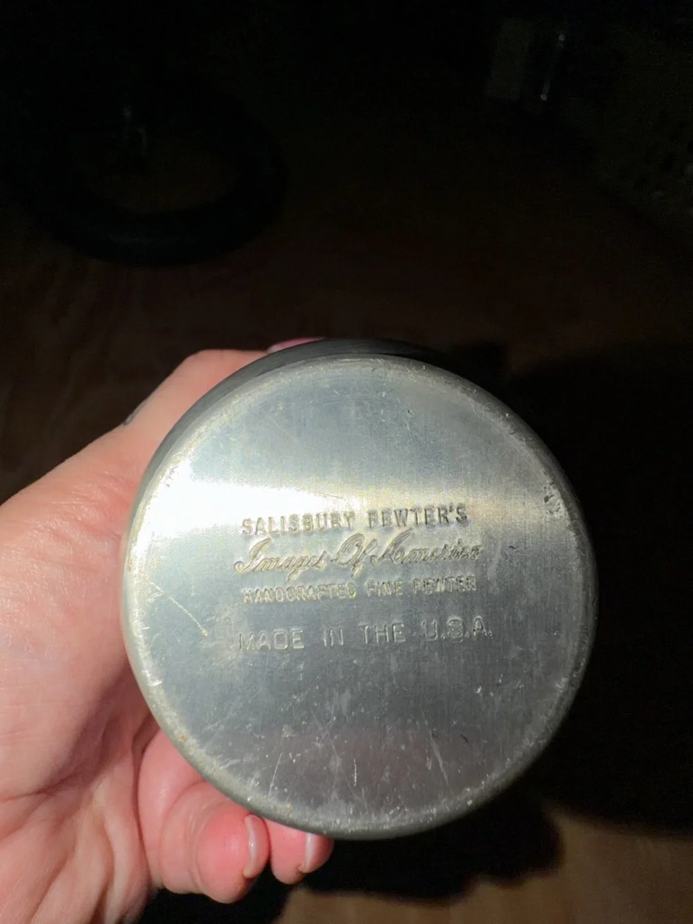 Set of 4 Salisbury Pewter mint julep cups.